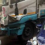 ദേശീയ പാതയില്‍ കുറ്റിപ്പുറത്ത് ചരക്ക് ലോറി നിയന്ത്രണംവിട്ട് വാഹനങ്ങളുടെ കൂട്ടയിടി